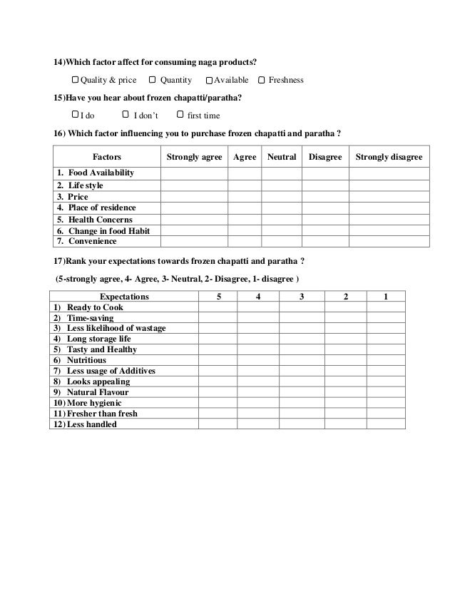 Project Questionnaire Model For Customer Satisfaction And Market Po - 3